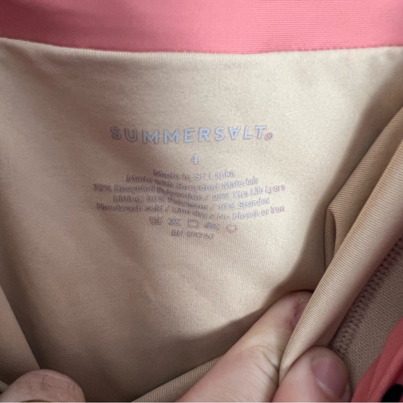 SUMMERSALT- Backflip Ruffle One Piece Pink Polka Dot Size 4 - Picture 7 of 7